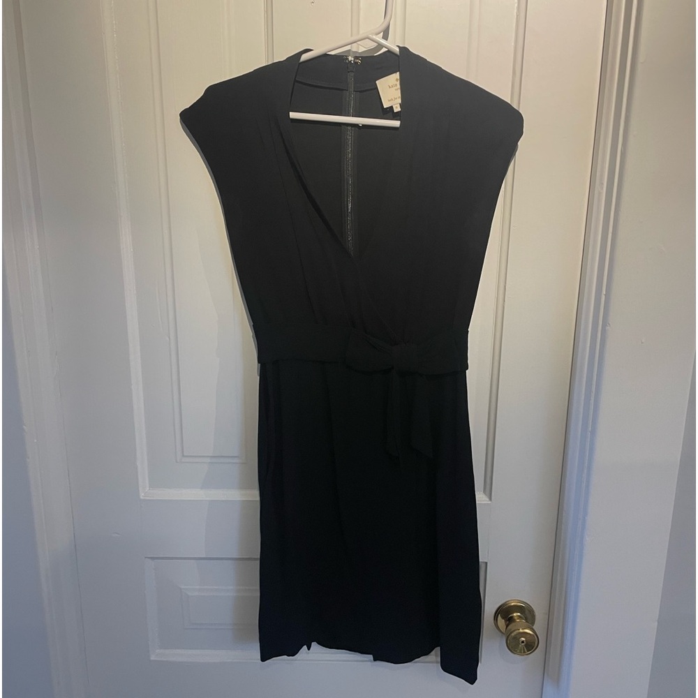 Like New Kate Spade Little Black Dress, V-Neck Wrap Style Mini Dress